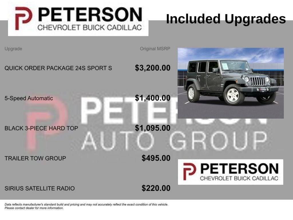 2018 Jeep Wrangler JK Unlimited Sport S 4x4