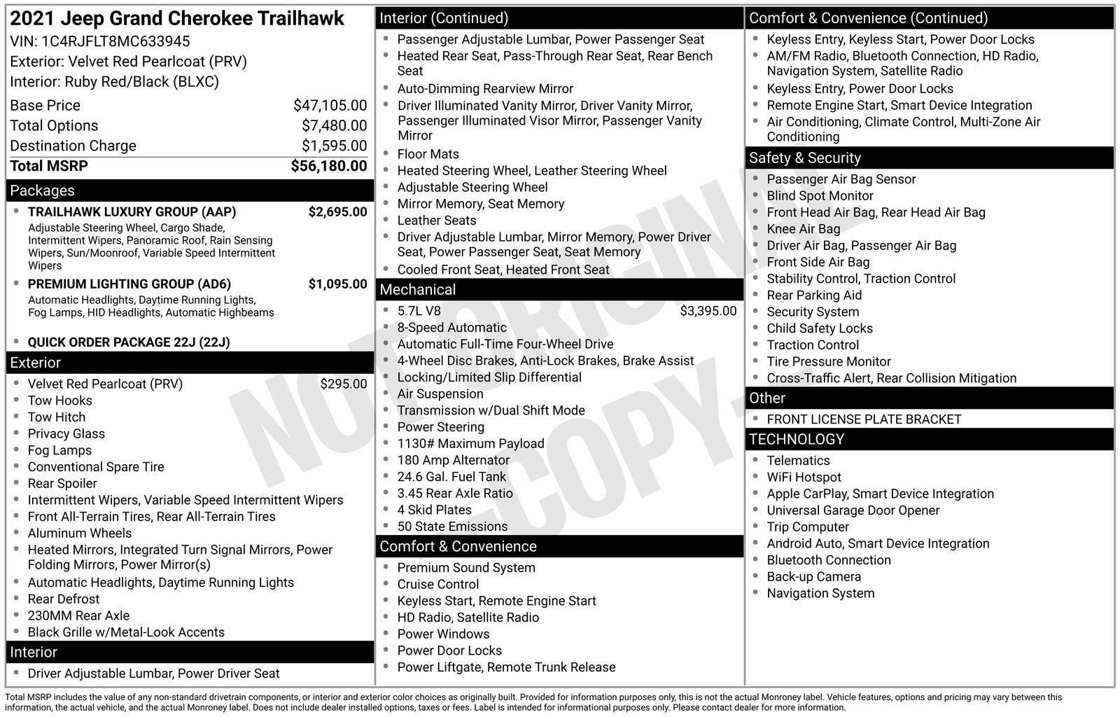 2021 Jeep Grand Cherokee Trailhawk