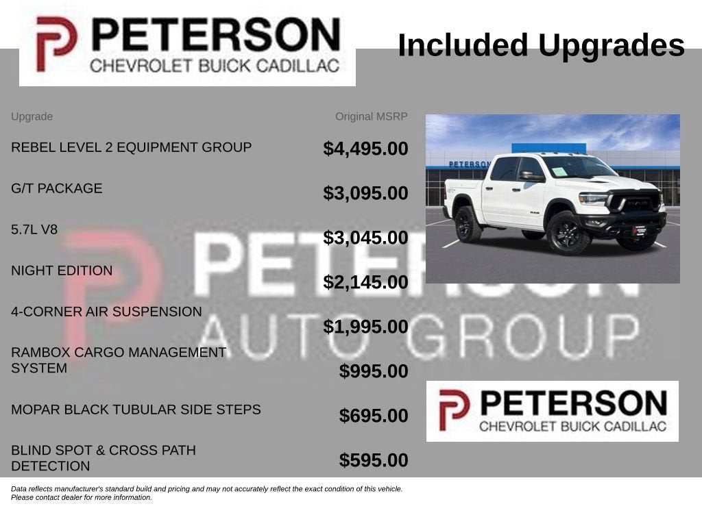 2023 RAM 1500 Rebel Crew Cab 4x4 5'7" Box