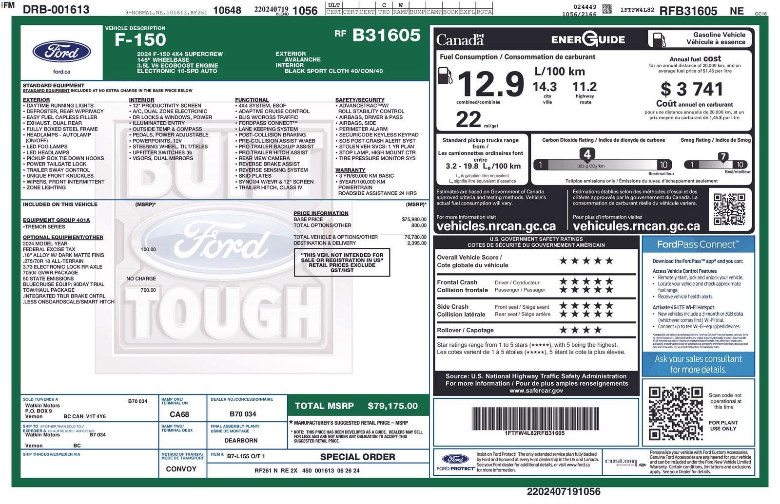 2024 Ford F-150 Tremor