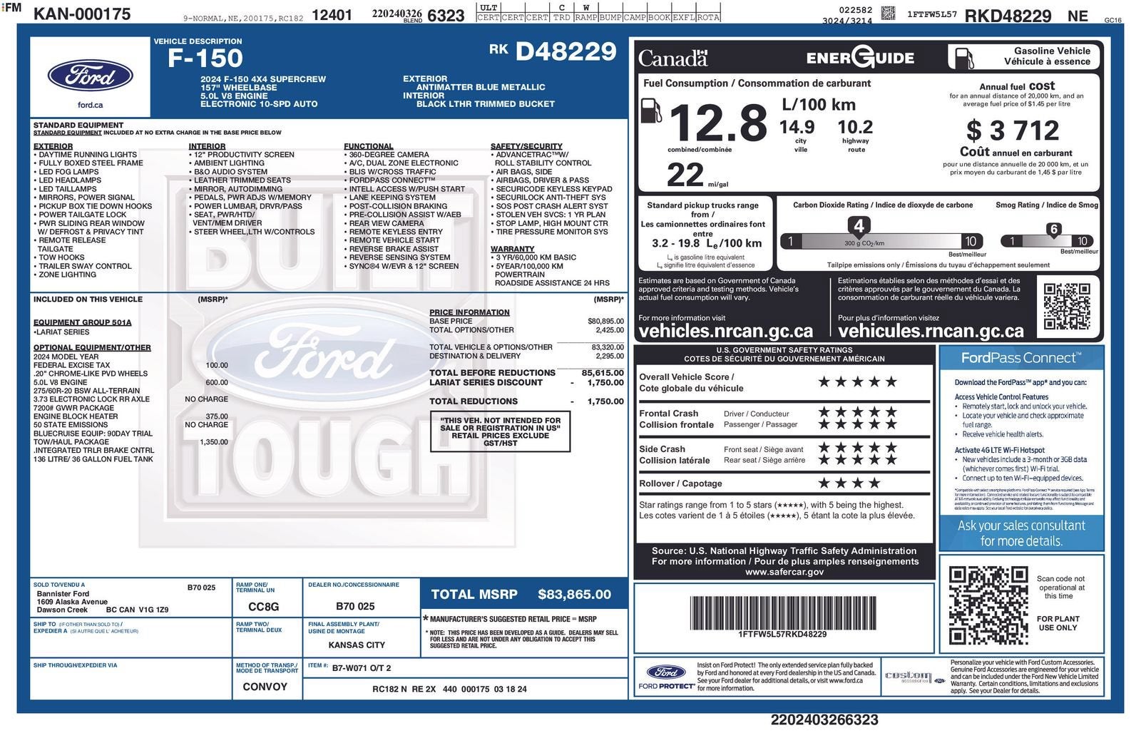 2024 Ford F-150 LARIAT