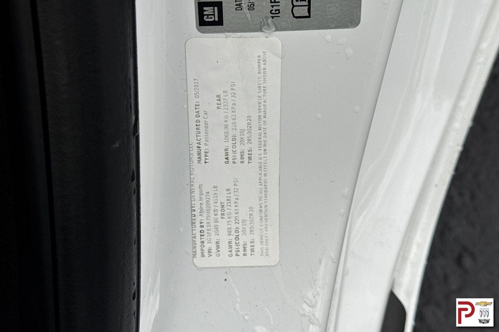 2017 Chevrolet Camaro 1SS