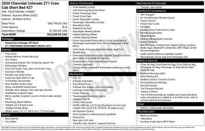 2020 Chevrolet Colorado 4WD Z71