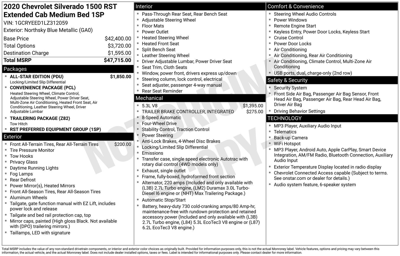 2020 Chevrolet Silverado 1500 RST