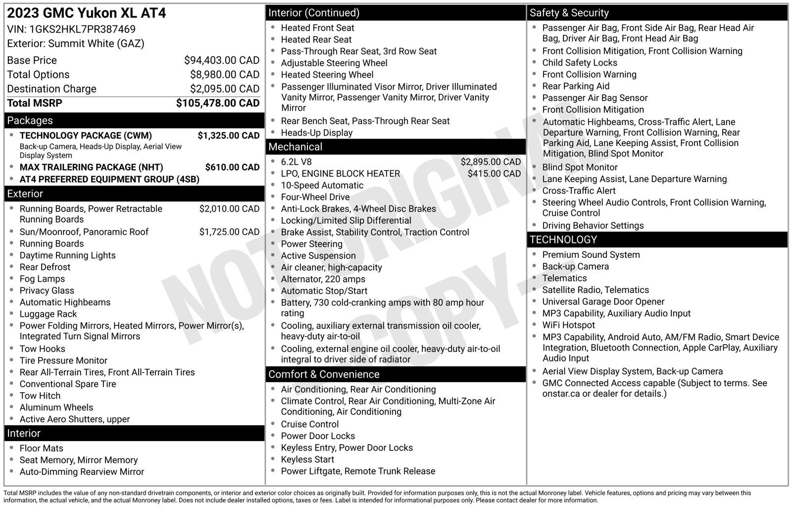 2023 GMC Yukon XL AT4