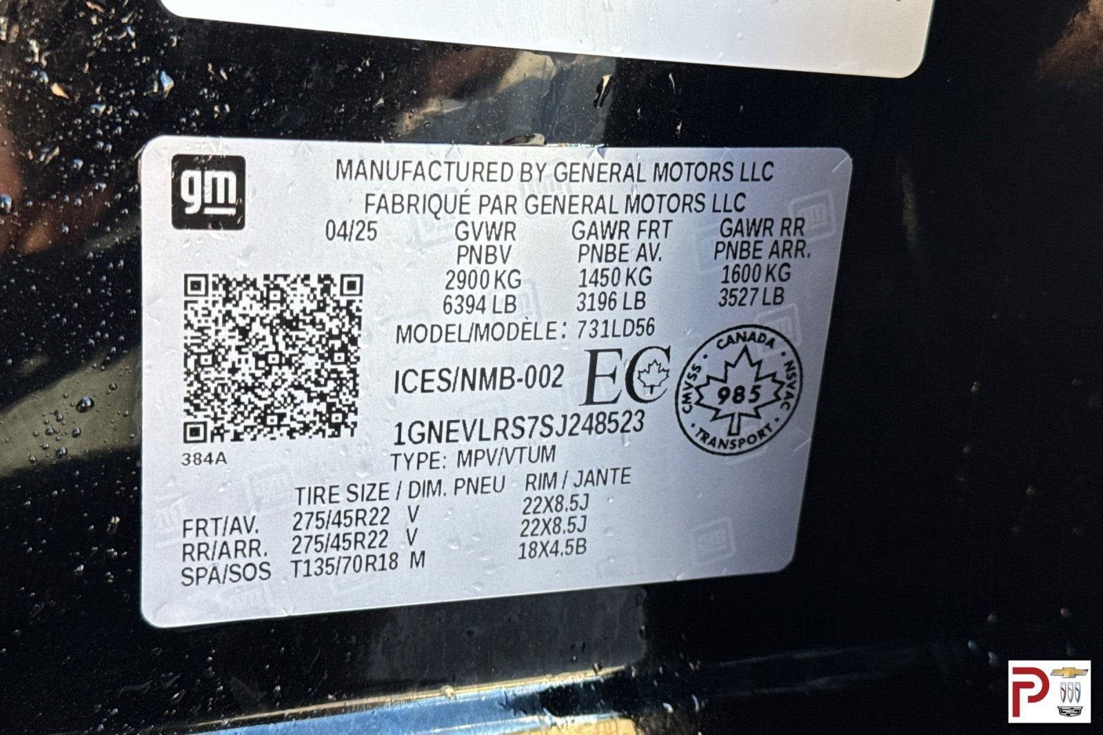 2025 Chevrolet Traverse RS