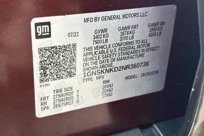 2022 Chevrolet Tahoe LT