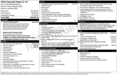 2022 Chevrolet Tahoe LT