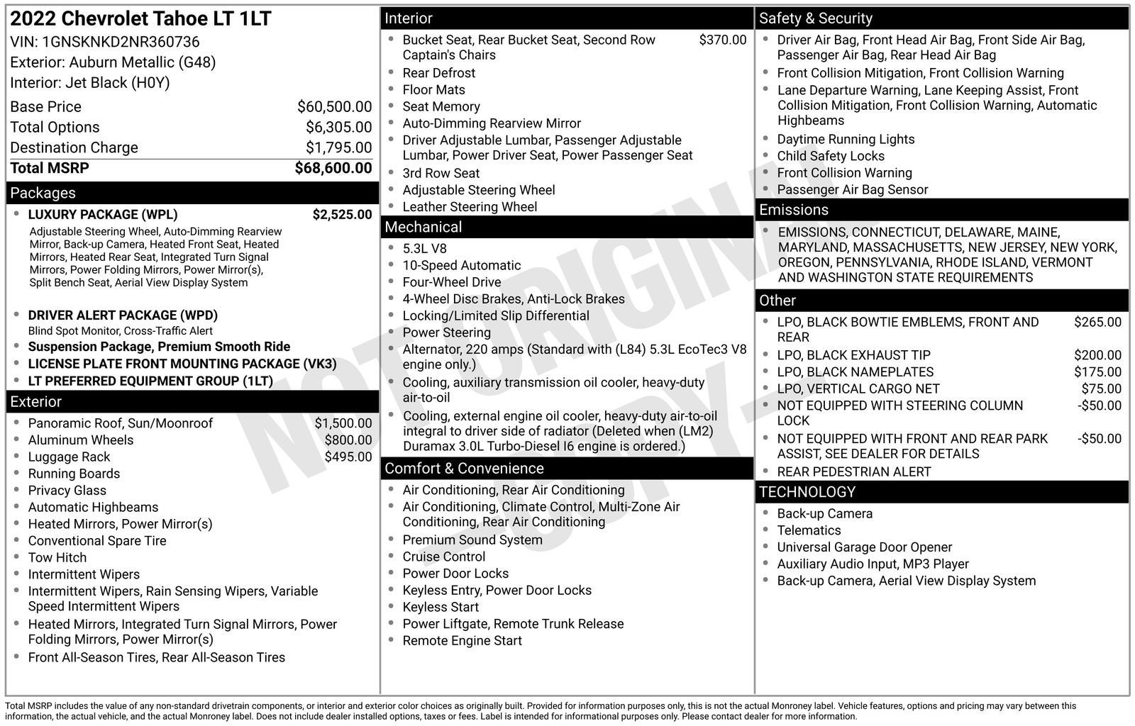 2022 Chevrolet Tahoe LT