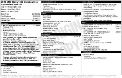 2022 GMC Sierra 1500 Elevation