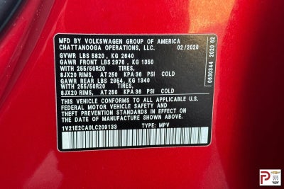 2020 Volkswagen Atlas Cross Sport 3.6L V6 SE w/Technology