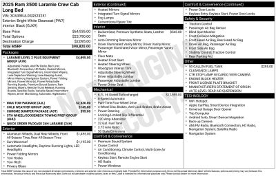 2025 RAM 3500 Laramie Crew Cab 4x4 8' Box