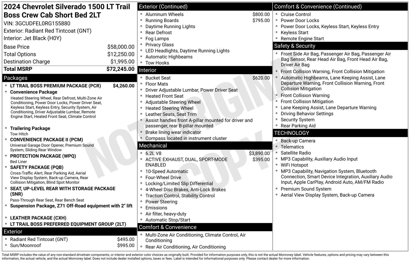 2024 Chevrolet Silverado 1500 LT Trail Boss