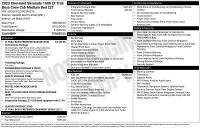 2023 Chevrolet Silverado 1500 LT Trail Boss