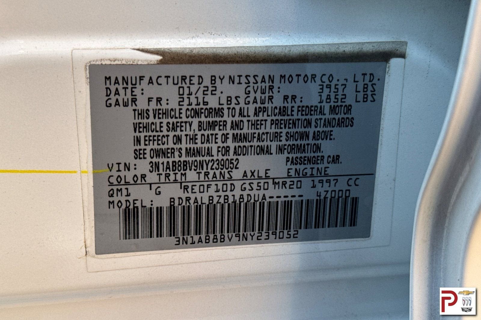 2022 Nissan Sentra S Xtronic CVT