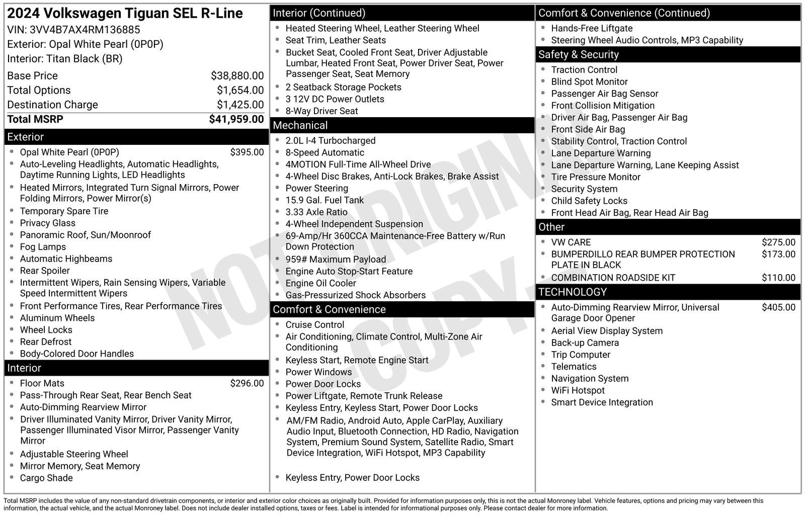 2024 Volkswagen Tiguan 2.0T SEL R-Line
