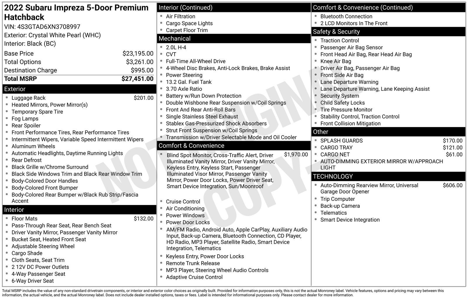 2022 Subaru Impreza Premium 5-Door