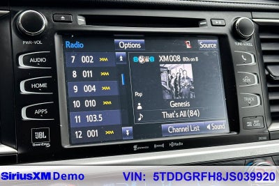 2018 Toyota Highlander Hybrid Limited Platinum