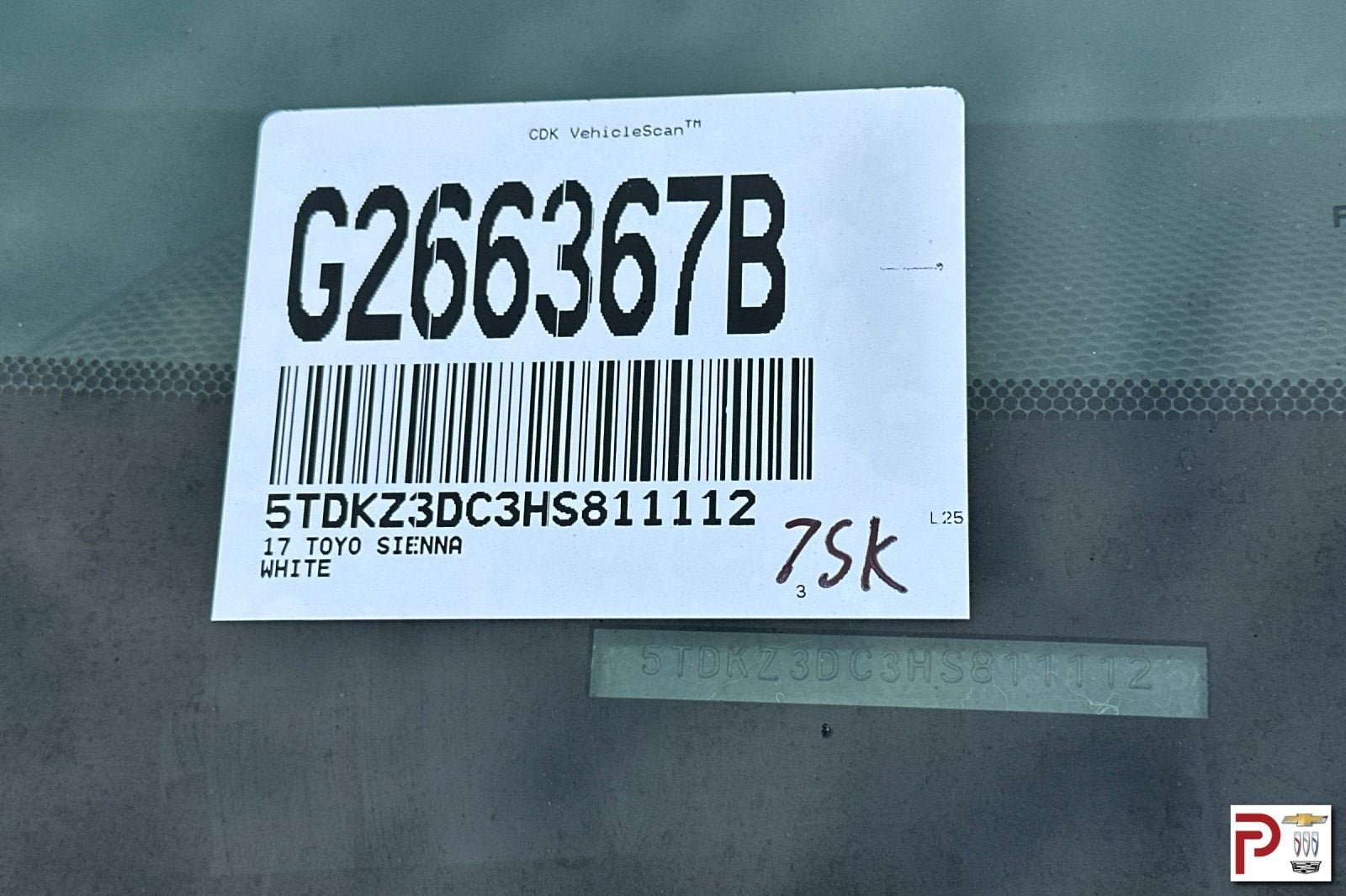 2017 Toyota Sienna LE 8 Passenger