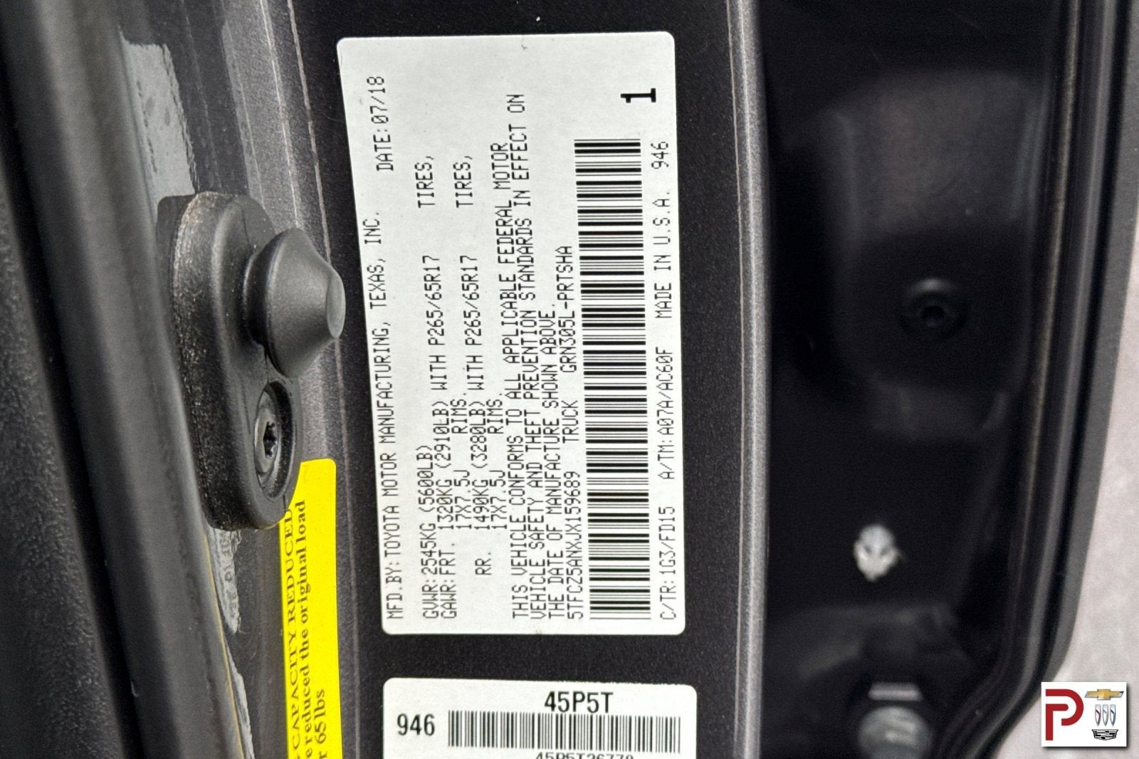 2018 Toyota Tacoma SR