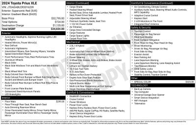 2024 Toyota Prius XLE AWD-e