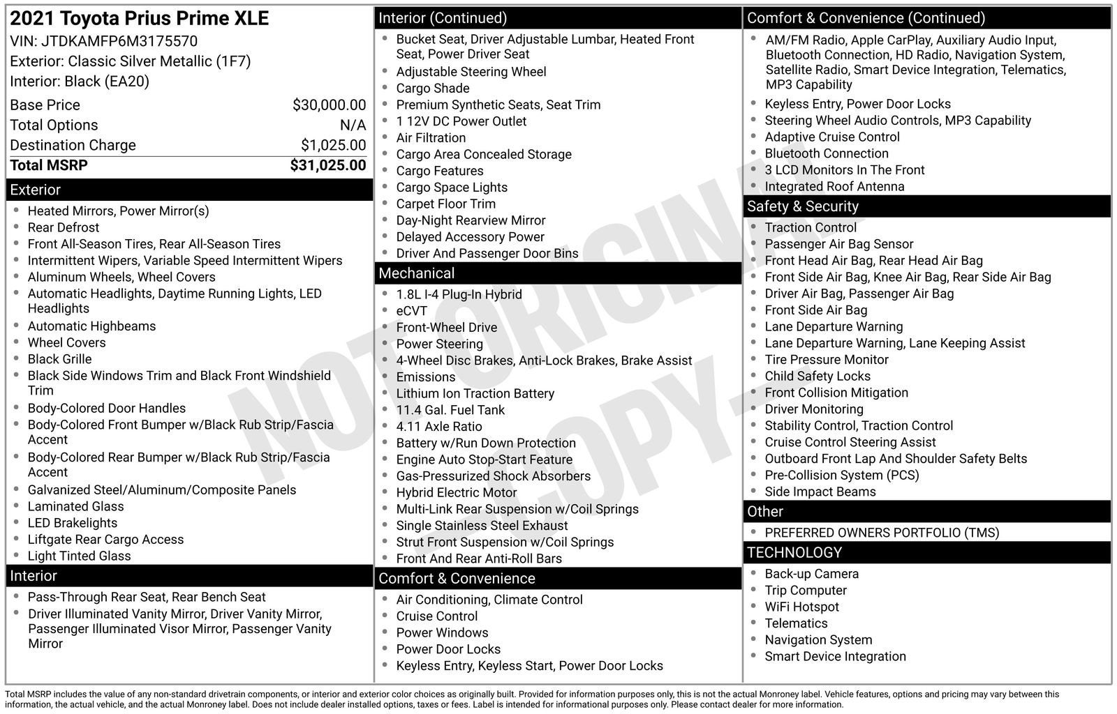 2021 Toyota Prius Prime XLE