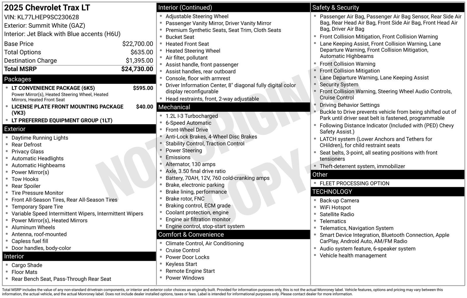 2025 Chevrolet Trax LT